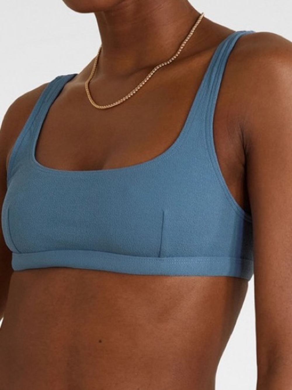 NWT Matteau ‘Nineties Bikini Top’ in “Azure” Blue Size 5 = Size 10